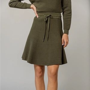 Apparalel ALINEA CIRCLE SKIRT IN BASIL